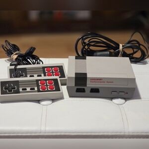CoolBaby Mini Nintendo Clone Computor TV Gaming Console w 2 Controllers Cord